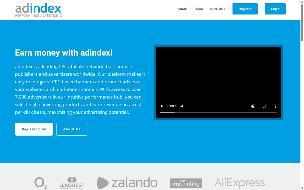 adindex website screenshot