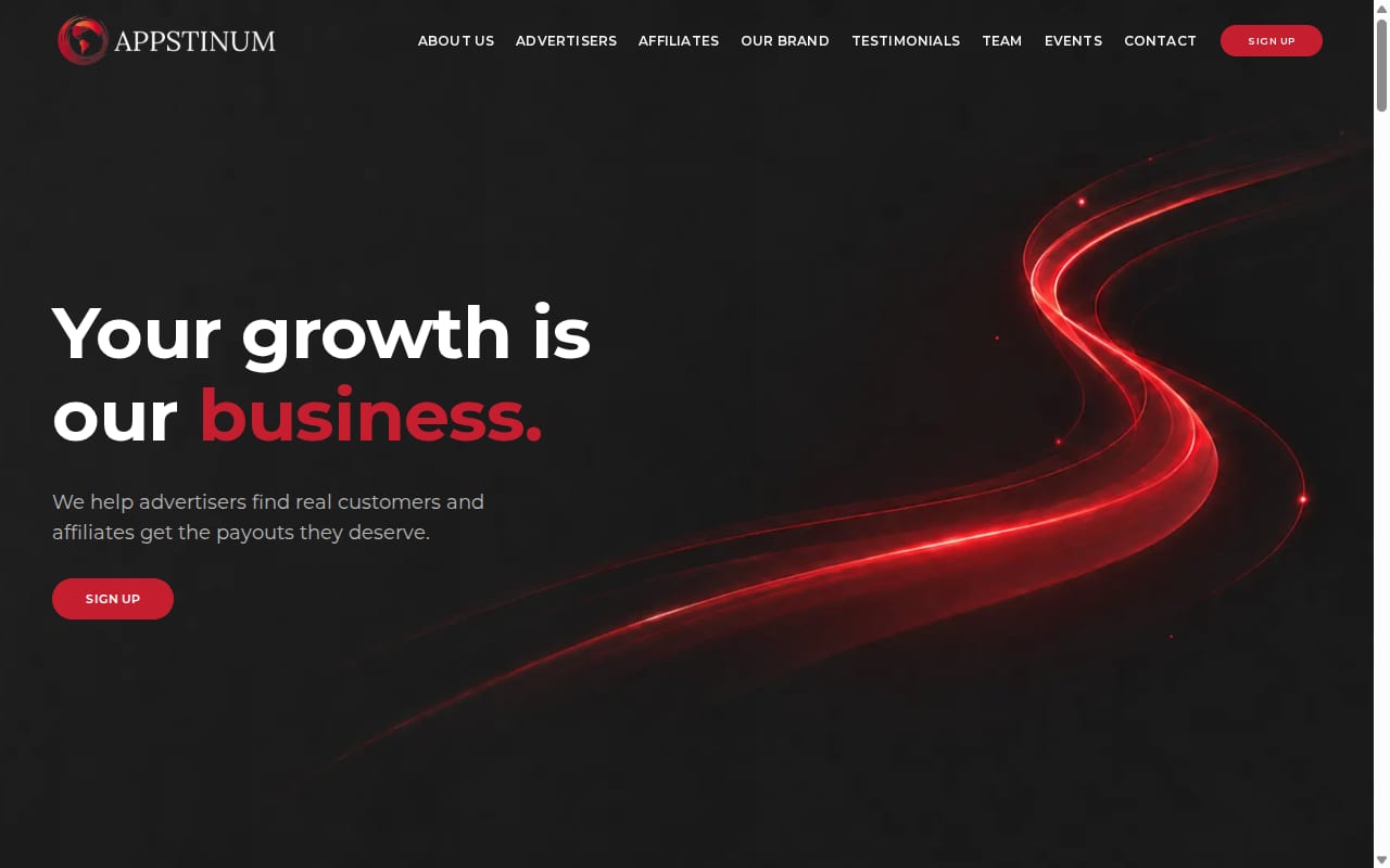 Appstinum website screenshot