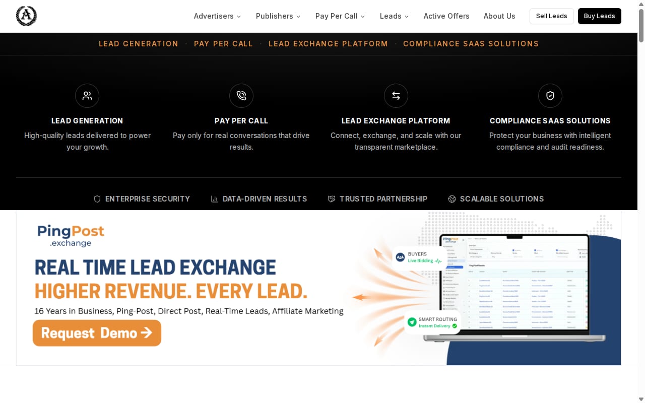 Astoria Company website screenshot