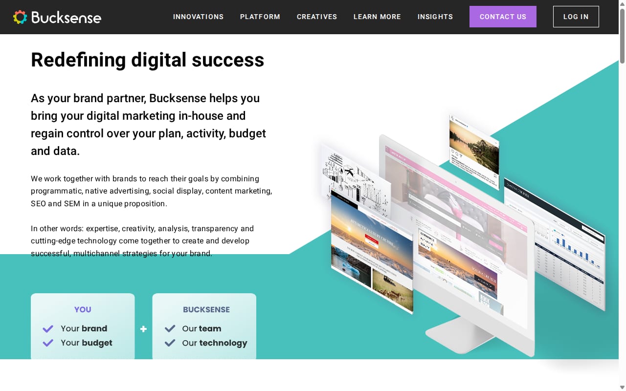 BuckSense website screenshot