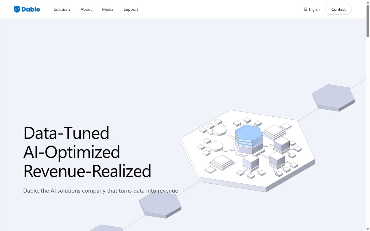 Dable website screenshot