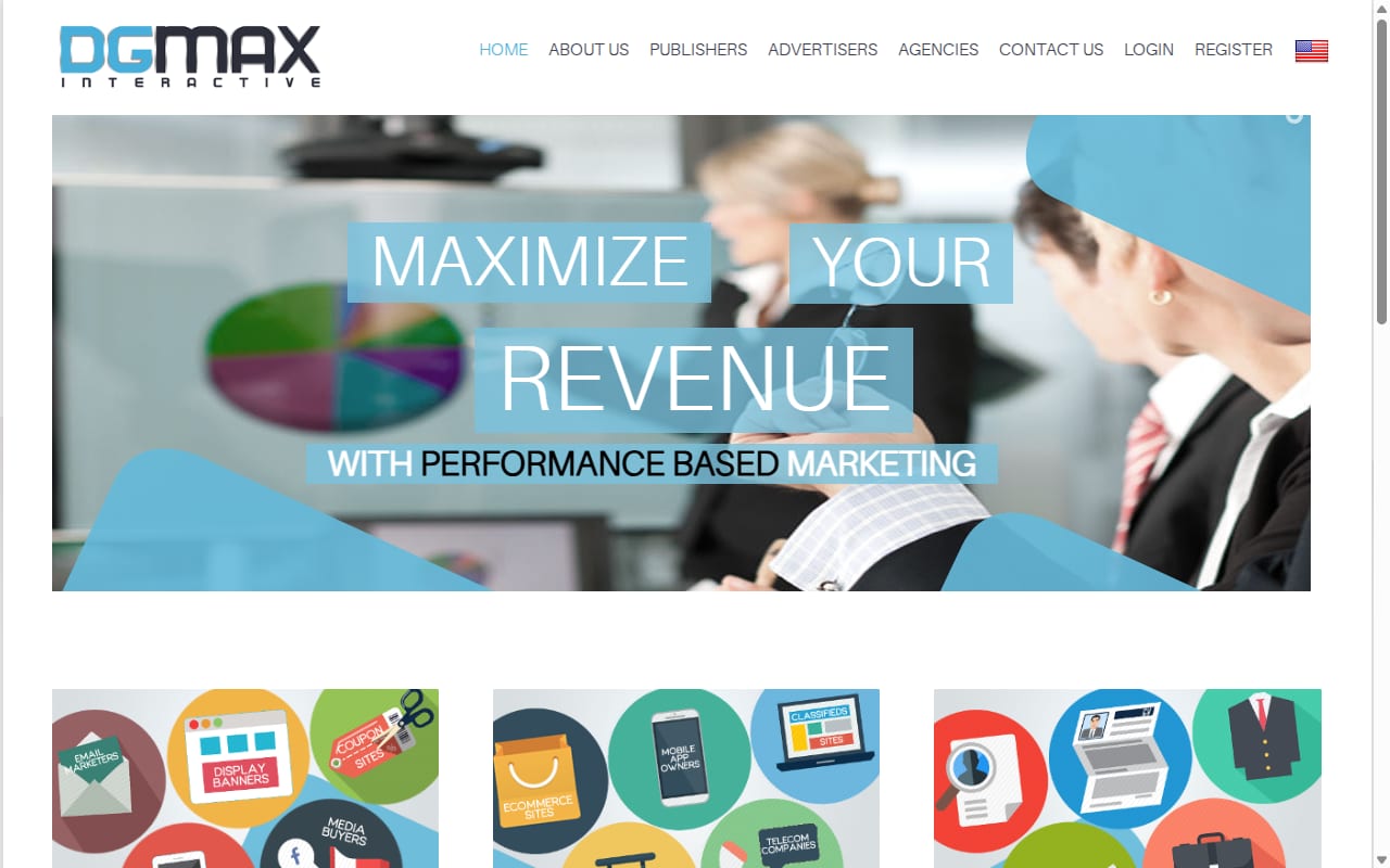 DGMAX Interactive website screenshot