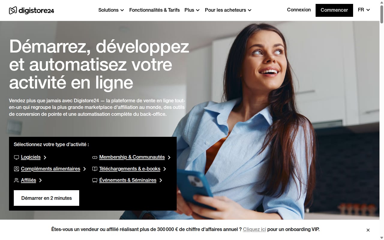 Digistore24 website screenshot