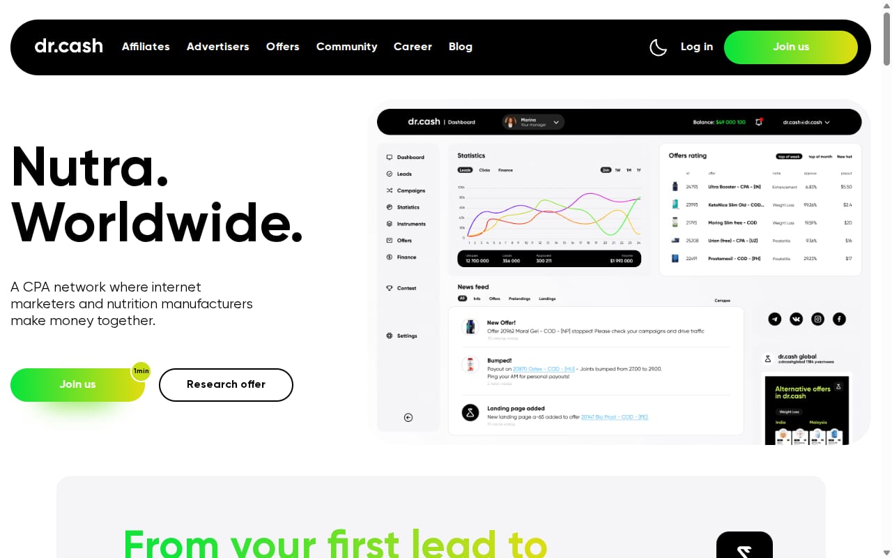 dr.cash website screenshot