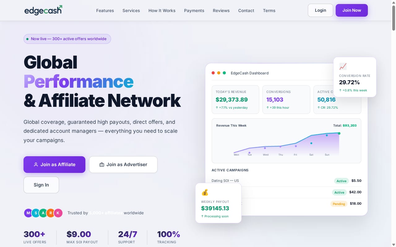 EdgeCash website screenshot