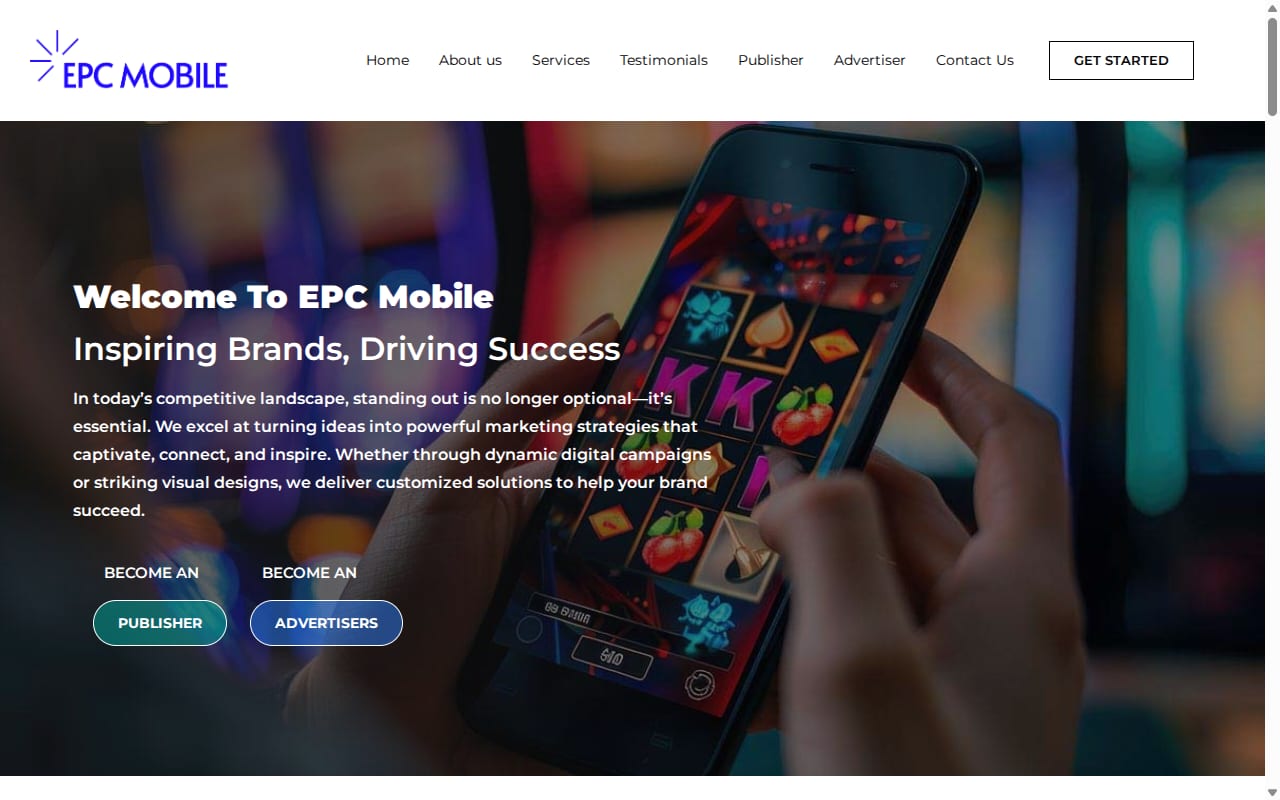 EPC Club website screenshot