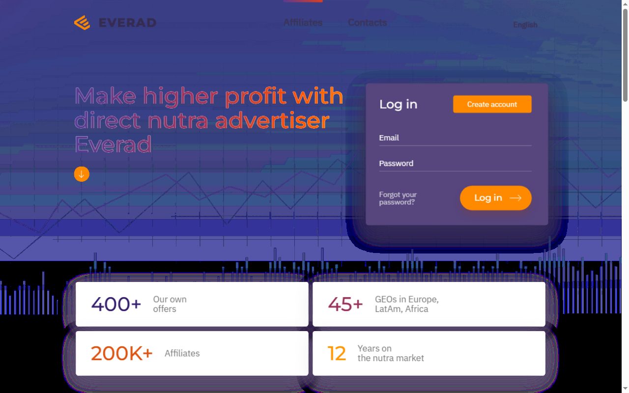 Everad website screenshot