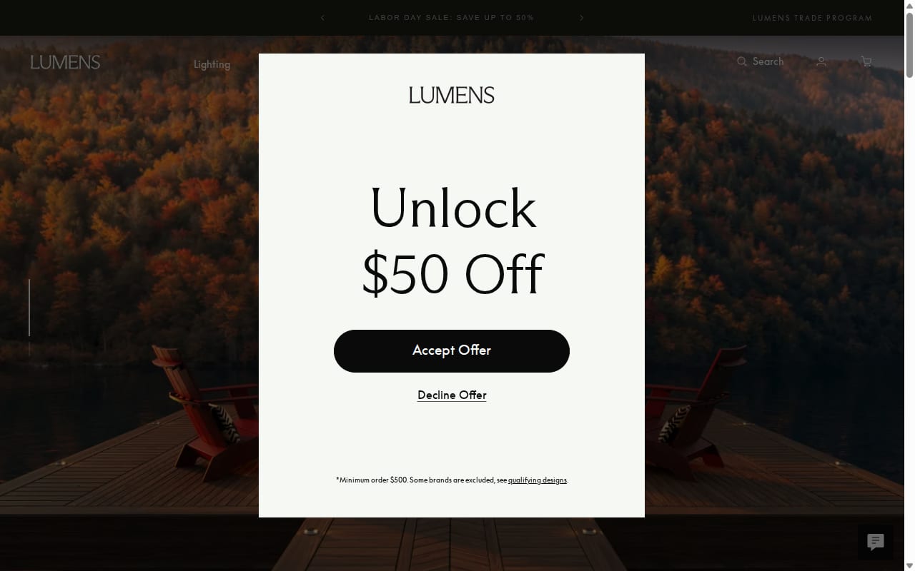 Lumens website screenshot
