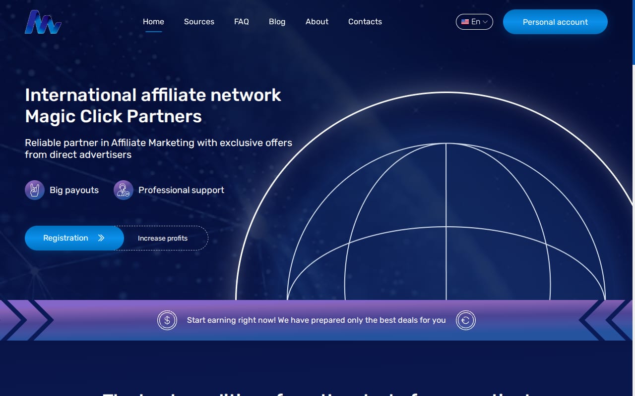 Magic Click Partners website screenshot