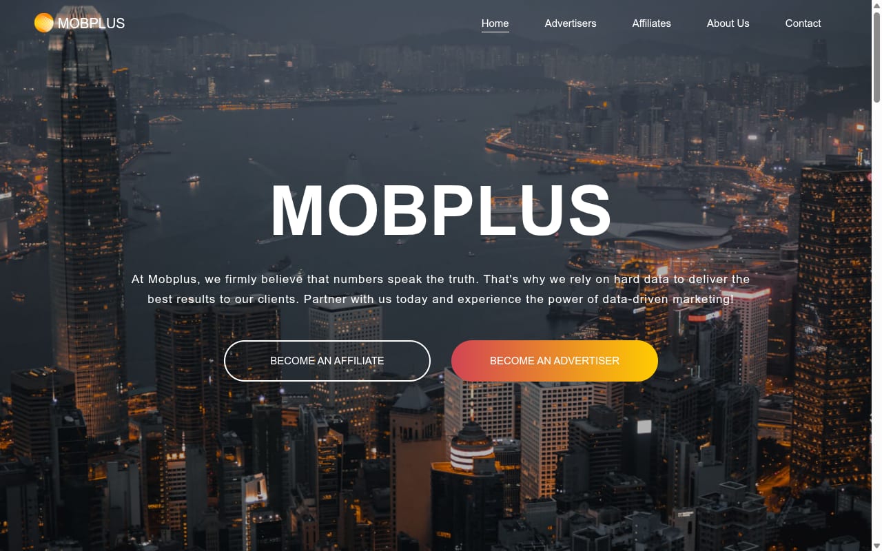 Mobplus website screenshot