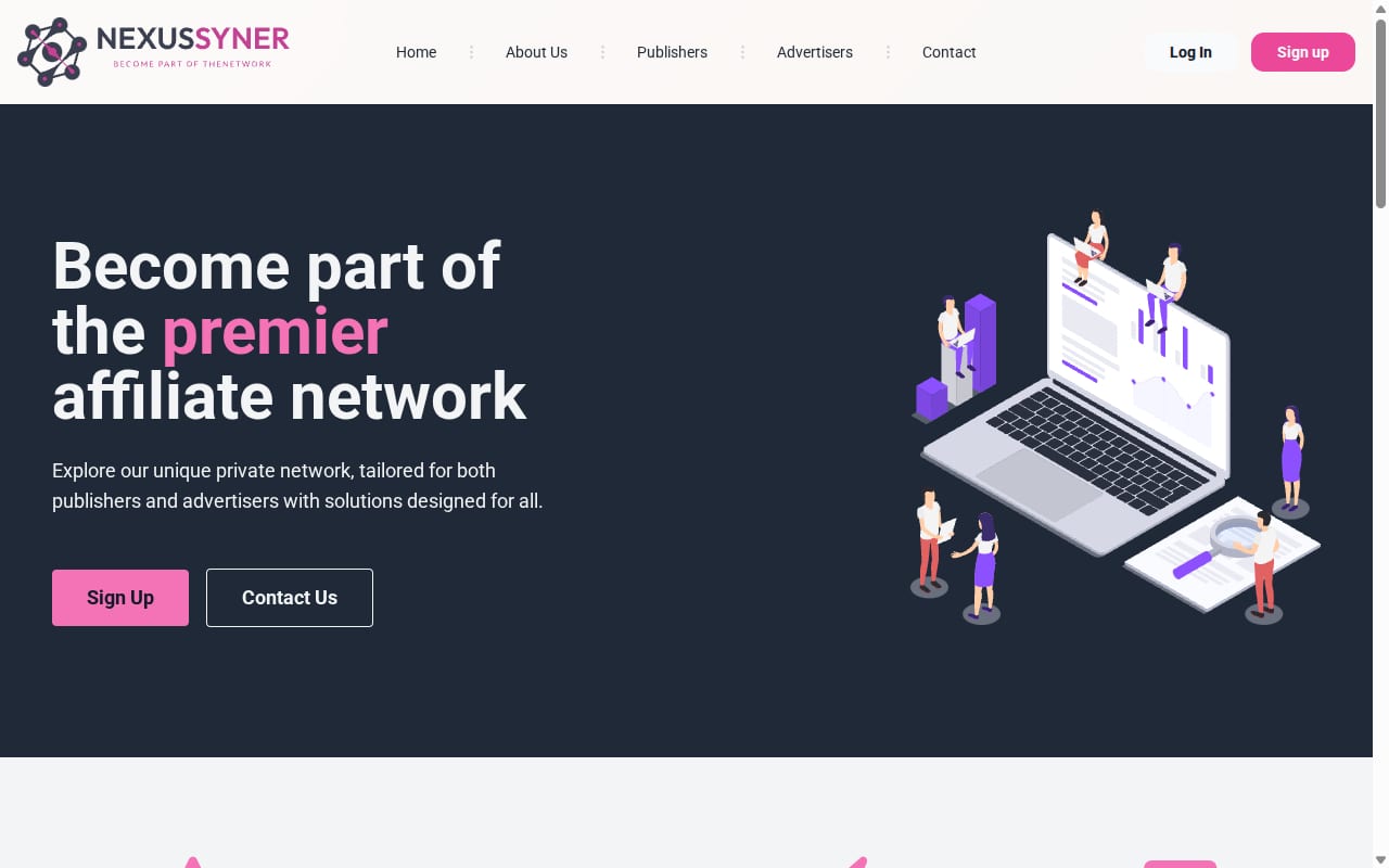 NexusSyner website screenshot