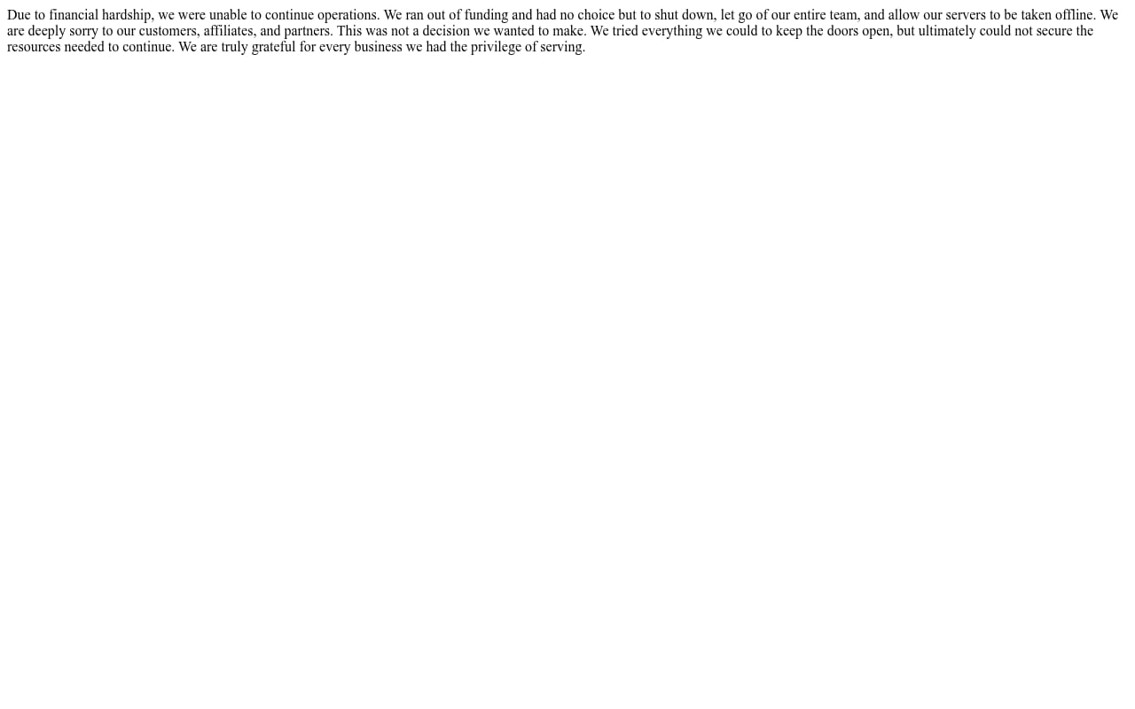OSI Affiliate Software website screenshot