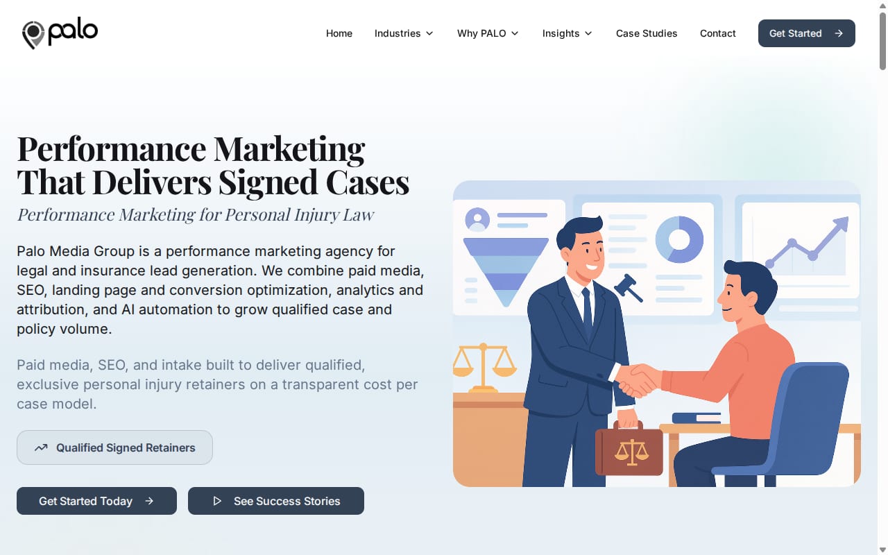 PALO website screenshot
