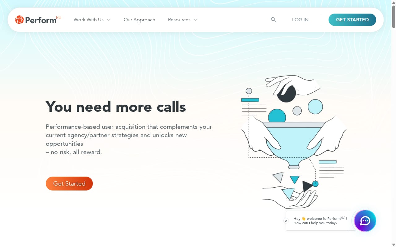 Perform[cb] website screenshot