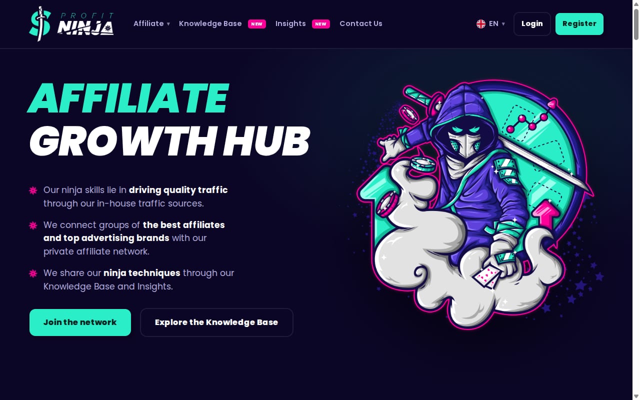 Profit Ninja website screenshot