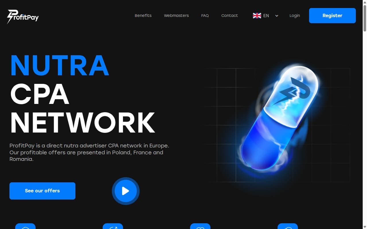 ProfitPay website screenshot
