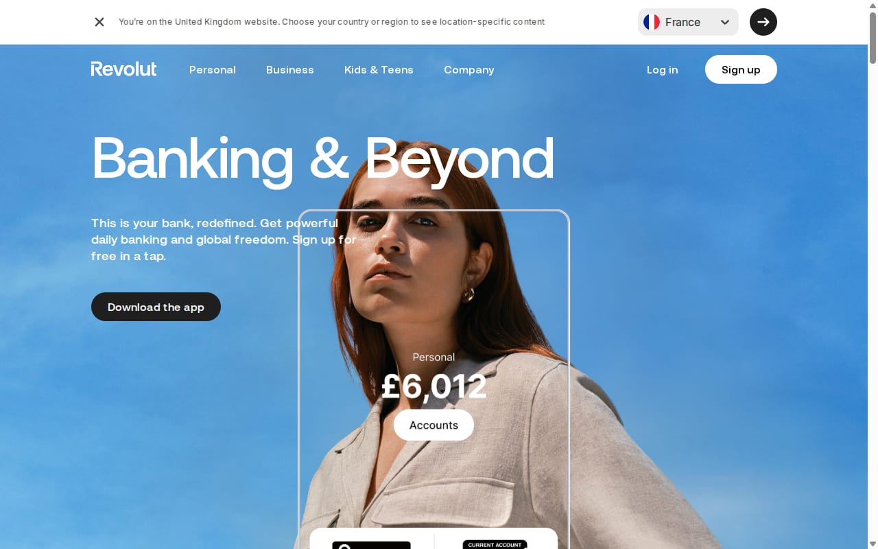 Revolut Affiliate website screenshot