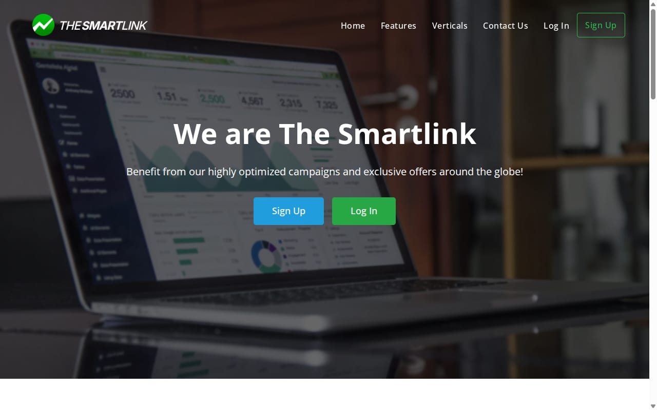The Smartlink website screenshot