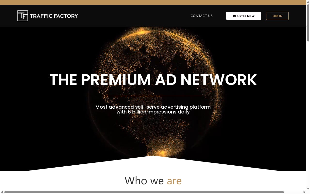 Traffic Factory website screenshot
