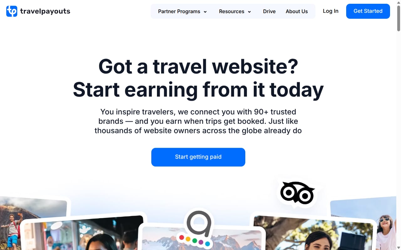 Travelpayouts website screenshot