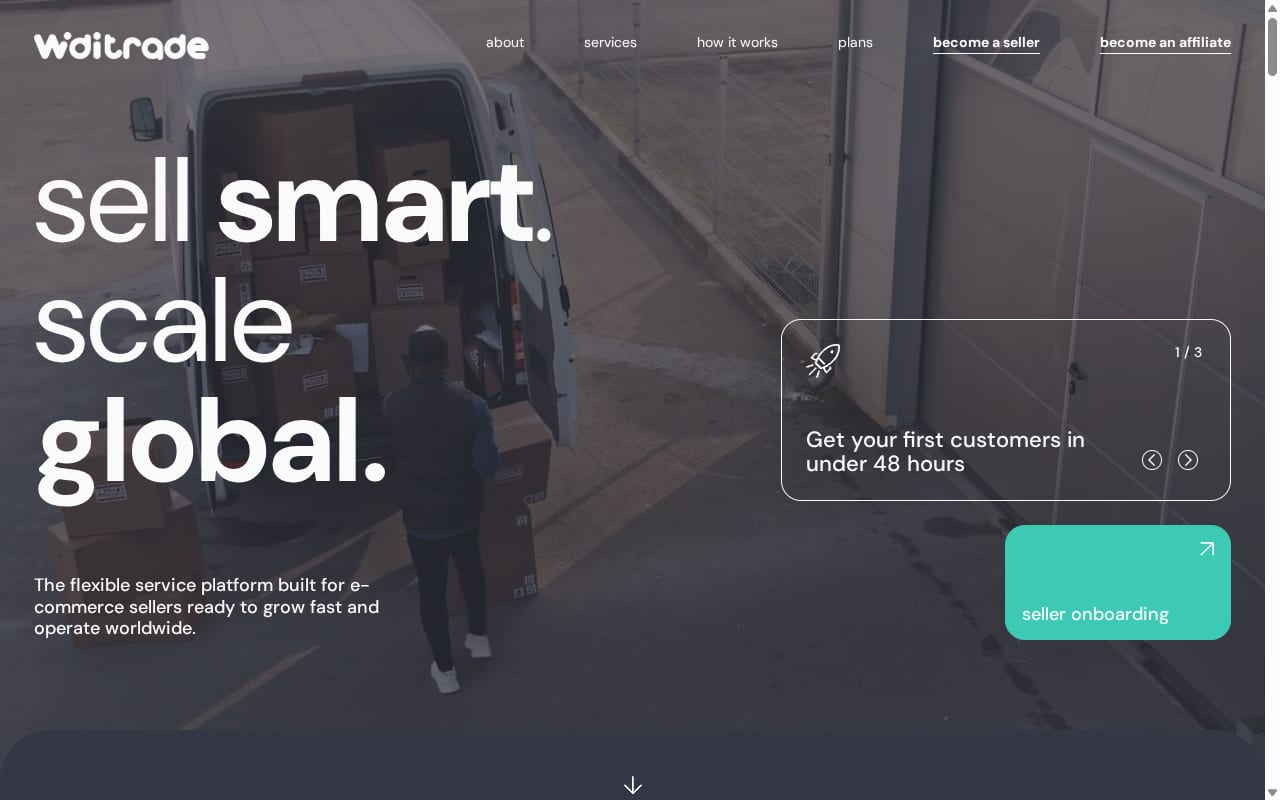 Widitrade website screenshot