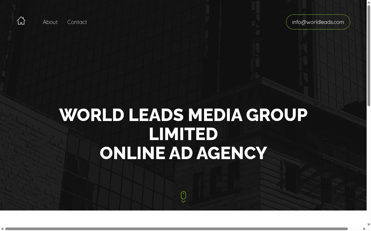 World Leads website screenshot