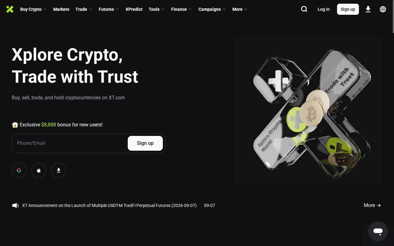 XT Partner Program website screenshot