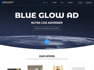 Blue Glow Ad logo